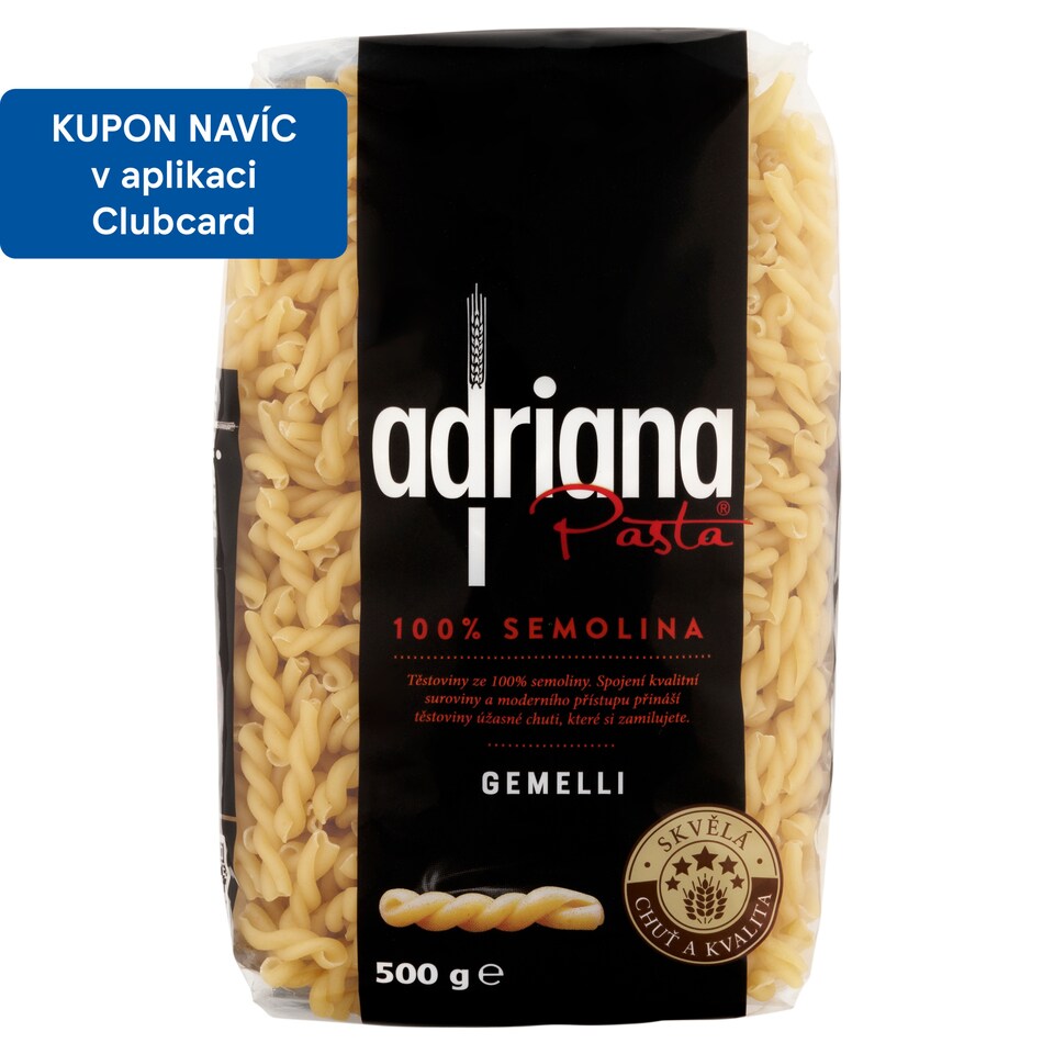 Obrázek 1 pro produkt Adriana Gemelli těstoviny semolinové sušené 500g