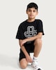 image 1 of F&F Boys 2-Piece Athl: Dept Print T-Shirt and Shorts in Black