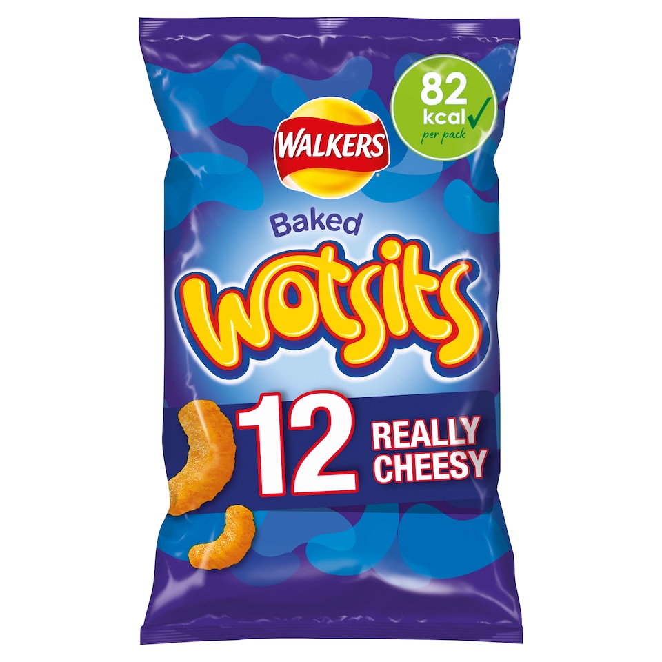 image 1 of Walkers Wotsits Cheese Multipack Crisps 12x16.5g