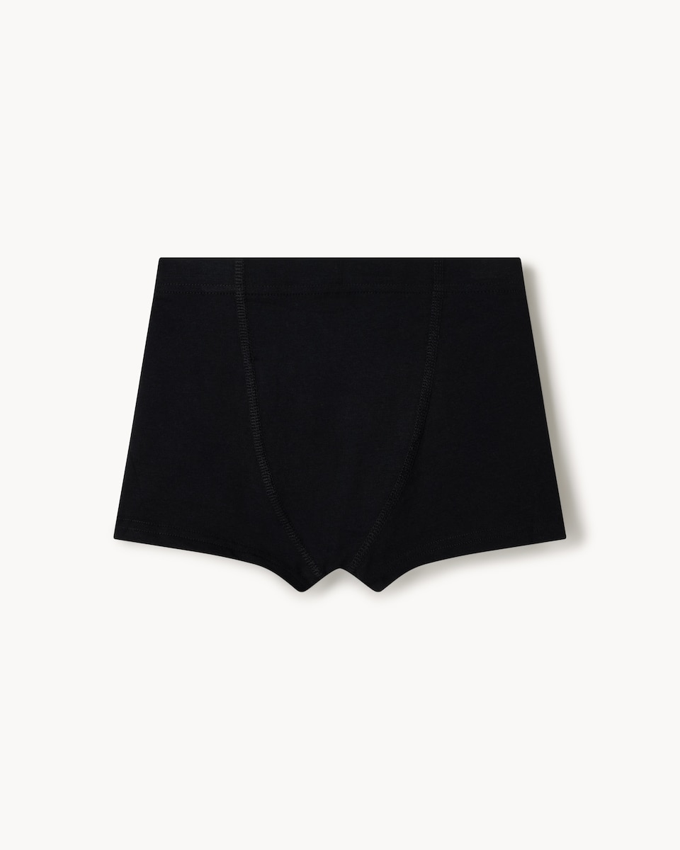 image 1 of F&F Boys 5-Pack Cotton Rich Trunks in Black