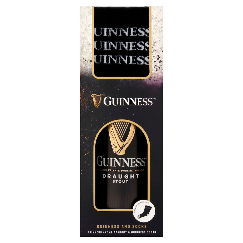 Guinness Draught Stout 440ml and Socks