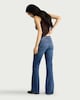 image 3 of F&F Mid Rise Bootcut Jeans in Navy