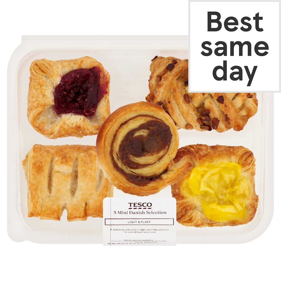 image 1 of Tesco Mini Danish Pastries Selection 5 Pack