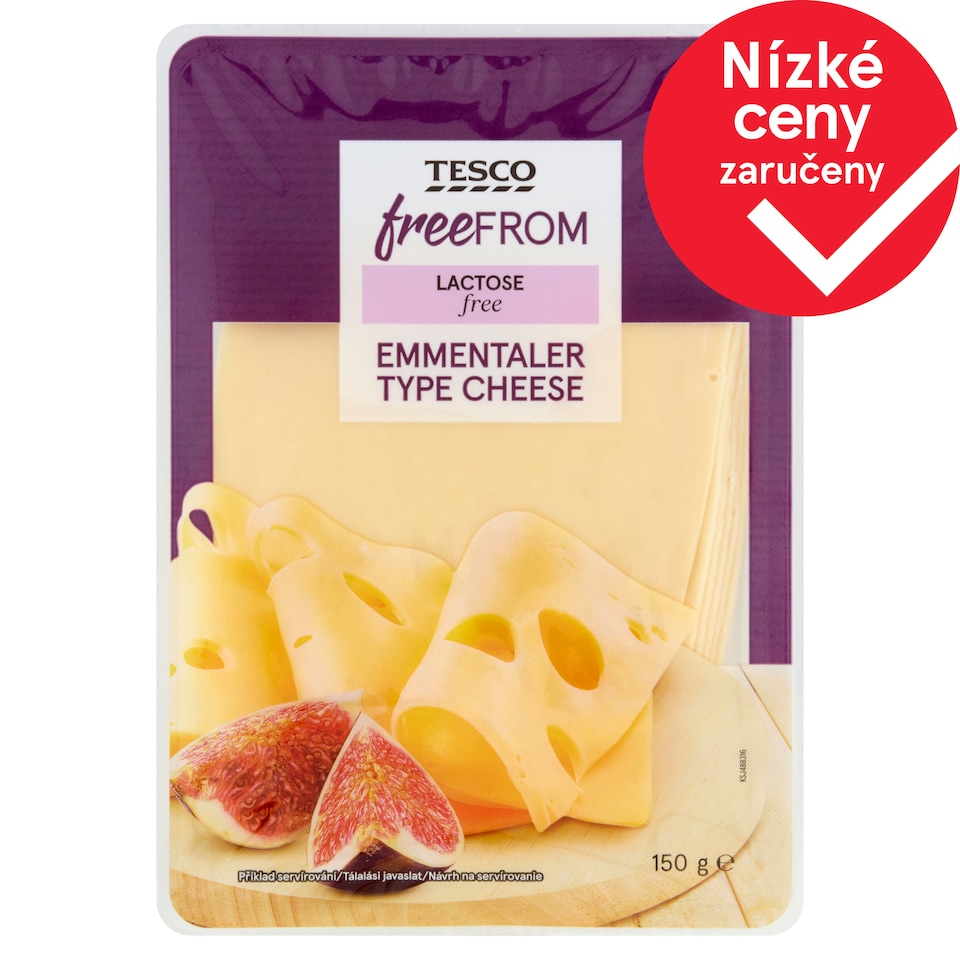 Tesco Free From Sýr typu ementál 150g