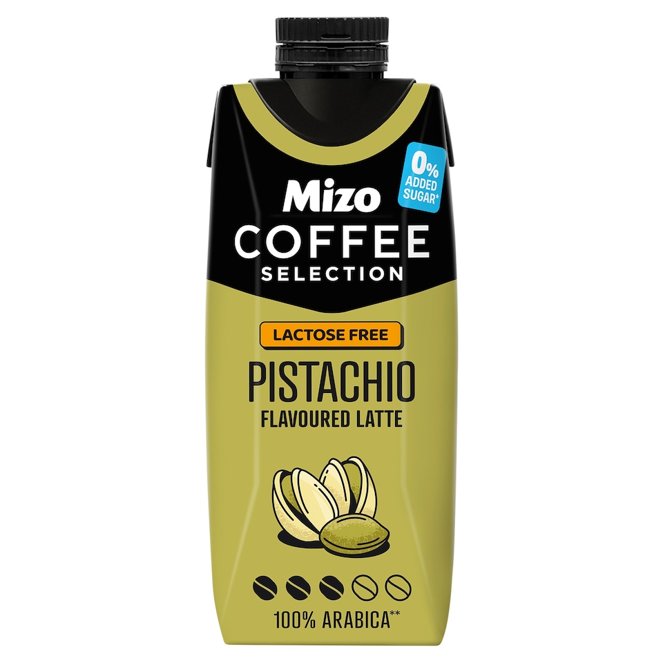 Mizo Coffee Selection Pistachio Flavoured Latte UHT Low-Fat Coffee Milk 250 ml
