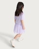 image 3 of F&F Girls 2-Piece Sequin Butterfly T-Shirt and Tulle Skirt Set in Purple