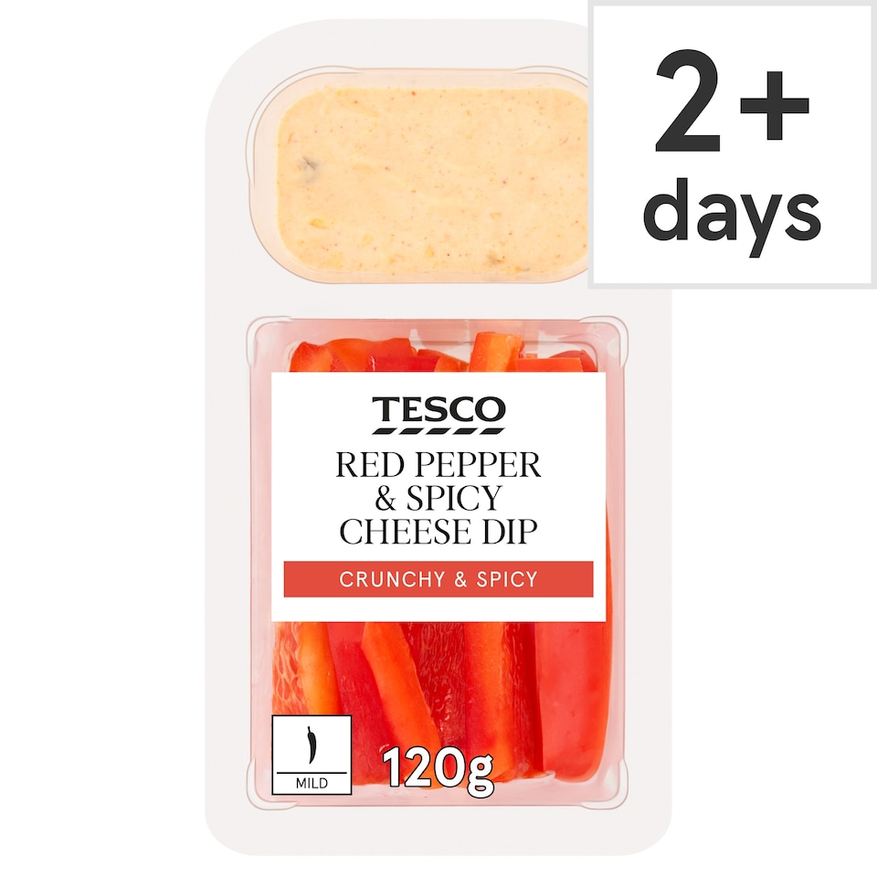 Tesco Red Pepper & Spicy Cheese Dip 120g