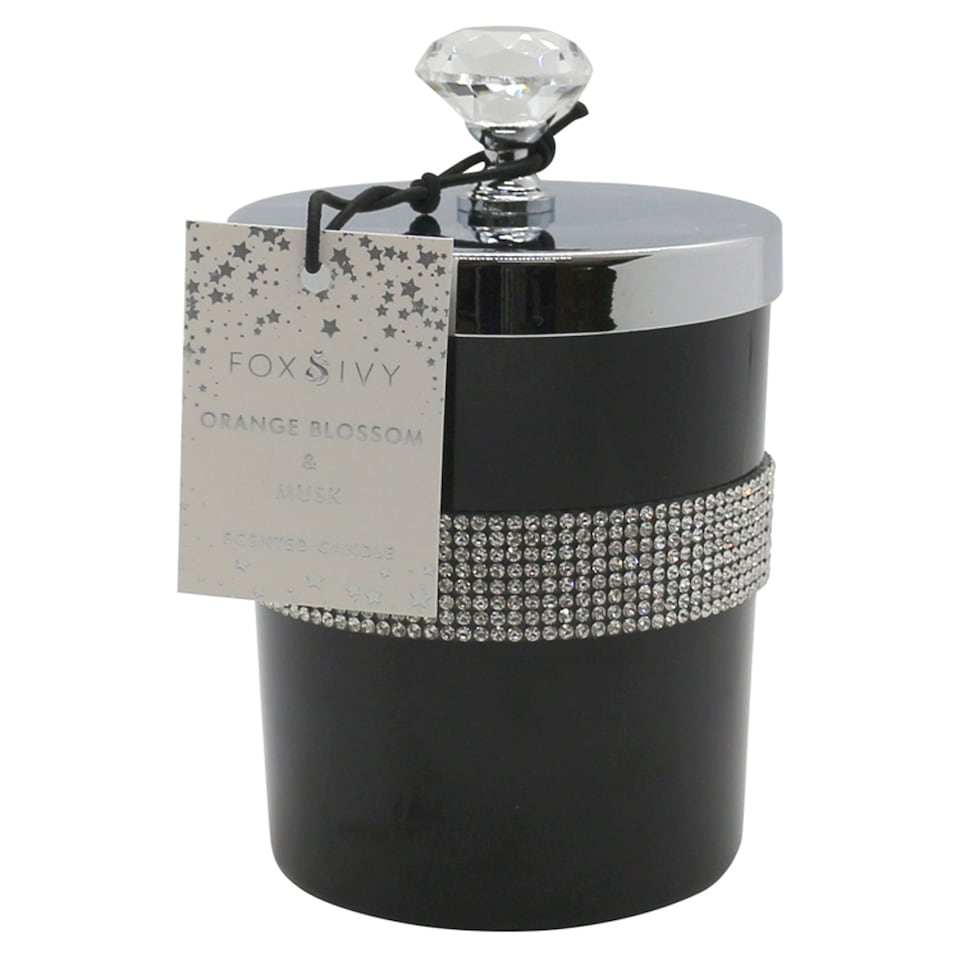 F&F Home Sparkle Orange Blossom & Musk Candle With Lid 160g
