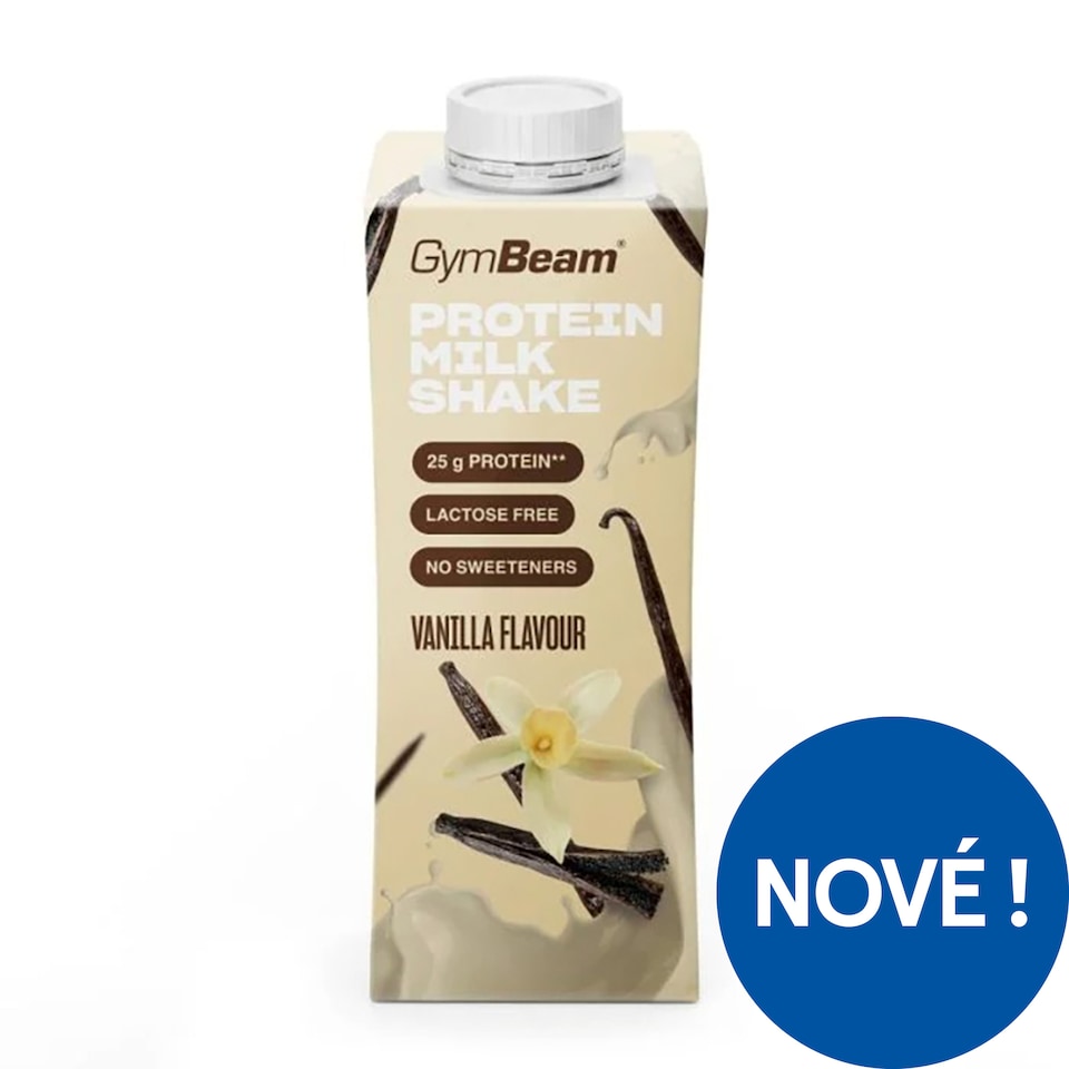 GymBeam Protein milkshake vanilková příchuť 250ml