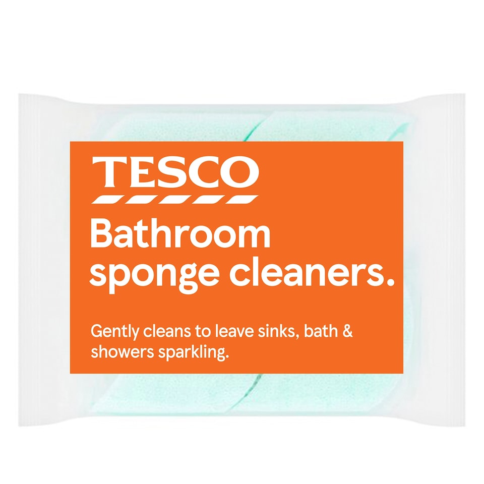 Tesco Bathroom Sponge Cleaner 2 Pack