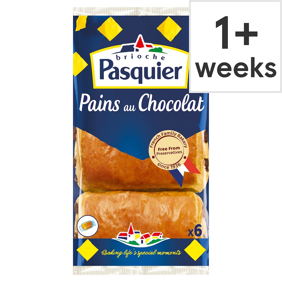 image 1 of Brioche Pasquier Pain Au Chocolat 6 Pack