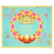 Ahmad Tea Happy Diwali 60 Teabag Selection of fruit flavoured black teas 120g