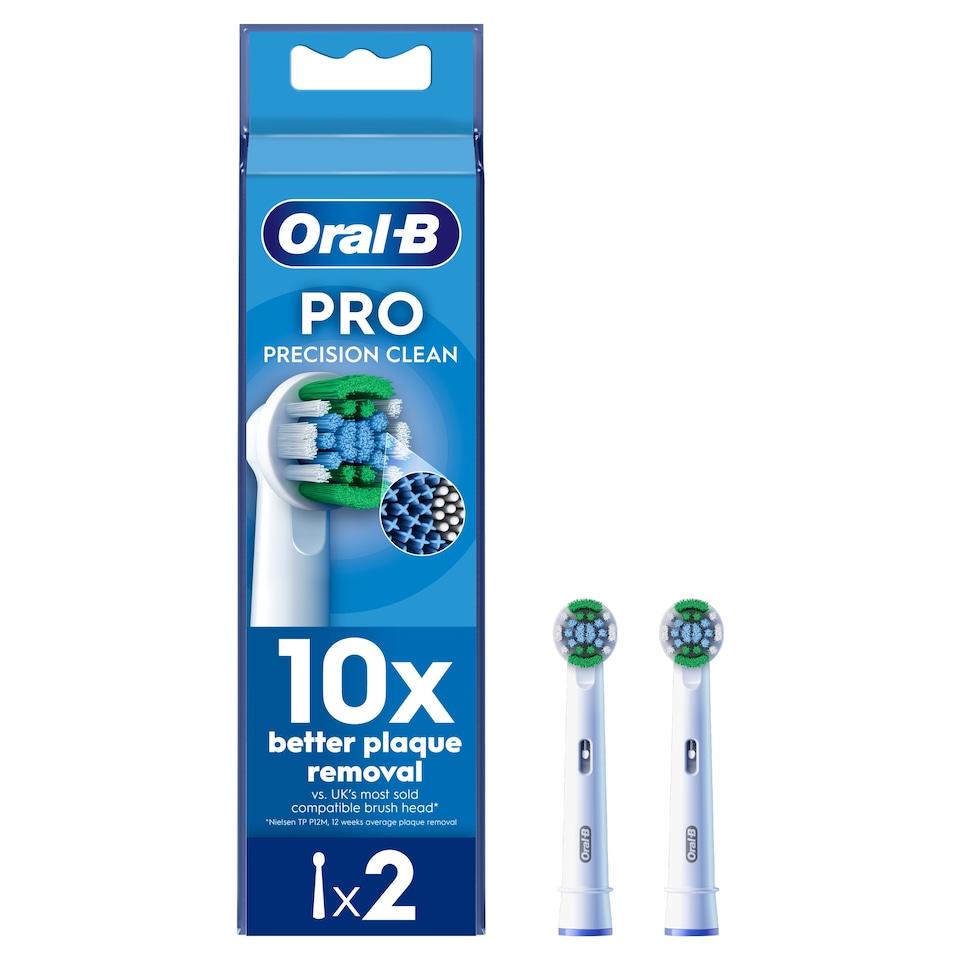 image 1 of Oral-B Pro Precision Clean Electric Toothbrush Heads 2 Pack