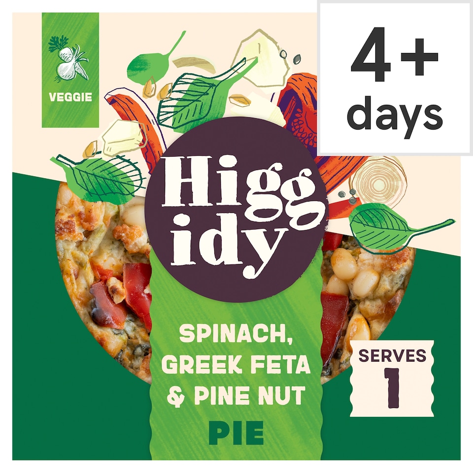 image 1 of Higgidy Spinach, Greek Feta & Pine Nut Pie 200g
