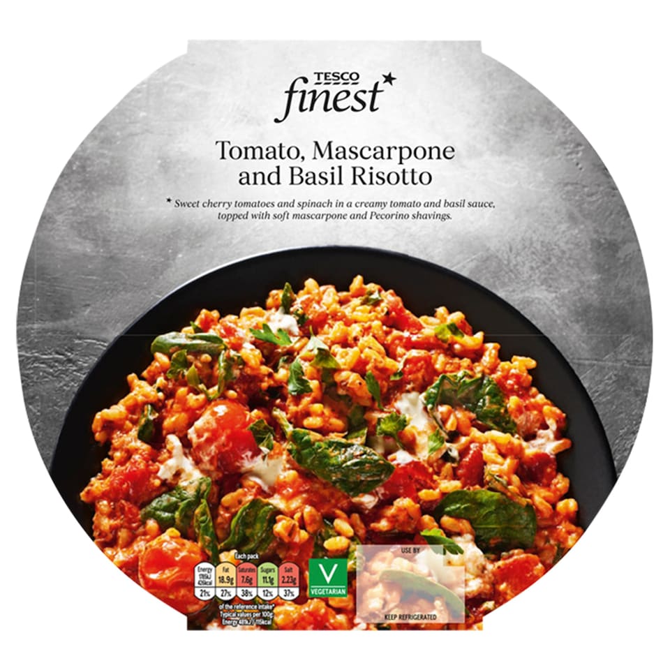 Tesco Finest Tomato, Mascarpone and Basil Risotto 400g