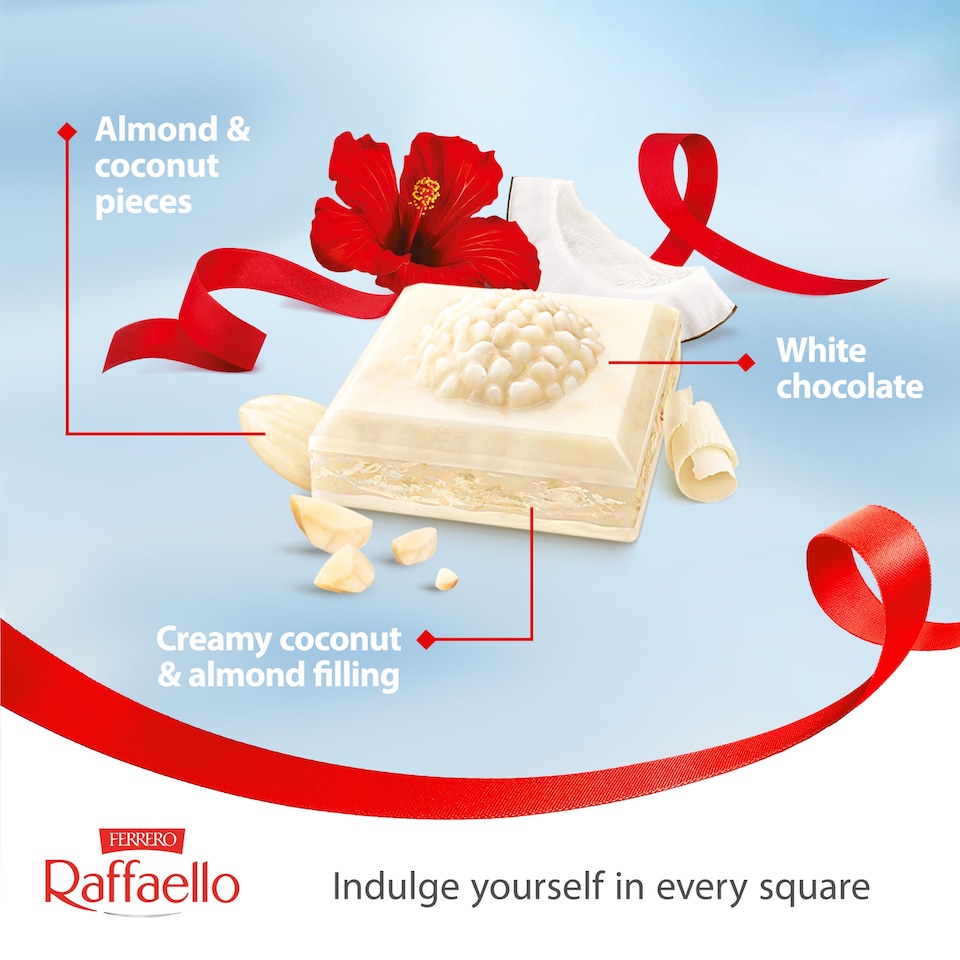 image 1 of Ferrero Raffaello White Chocolate Bar 90g