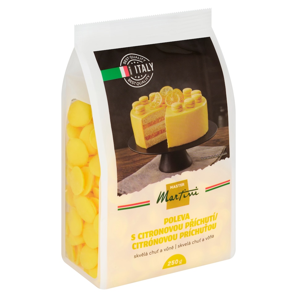 Obrázek 1 pro produkt Master Martini Poleva s citronovou příchutí 250g
