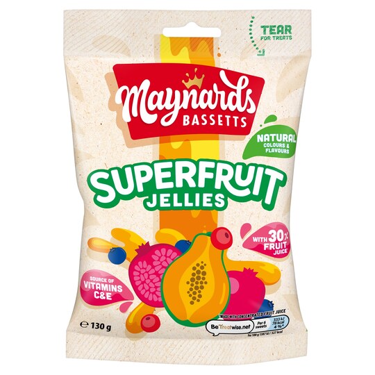 Bassetts Superfruit Jellies 130G Tesco Groceries