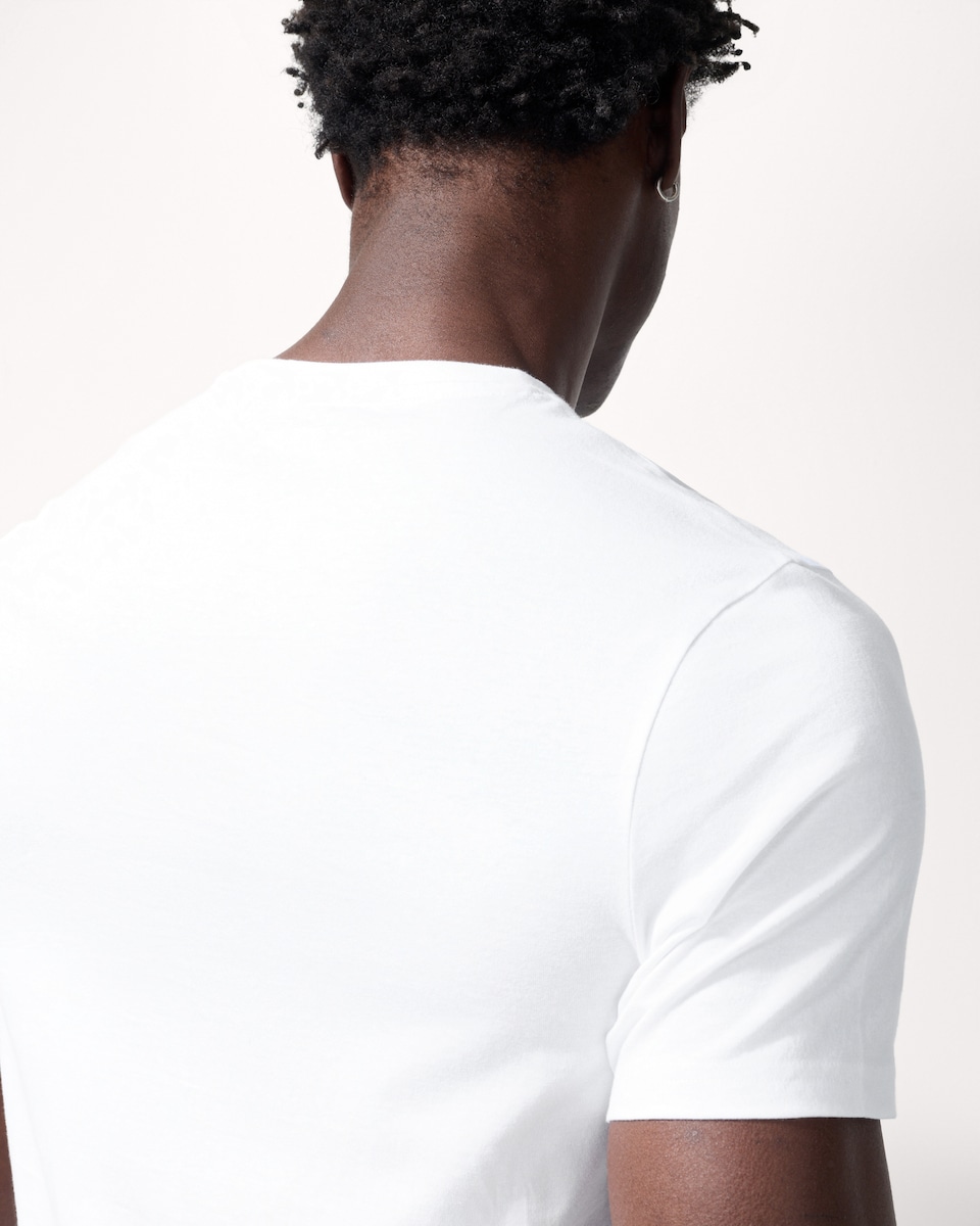 image 1 of F&F 3-Pack Cotton Rich Regular Fit T-Shirts in White