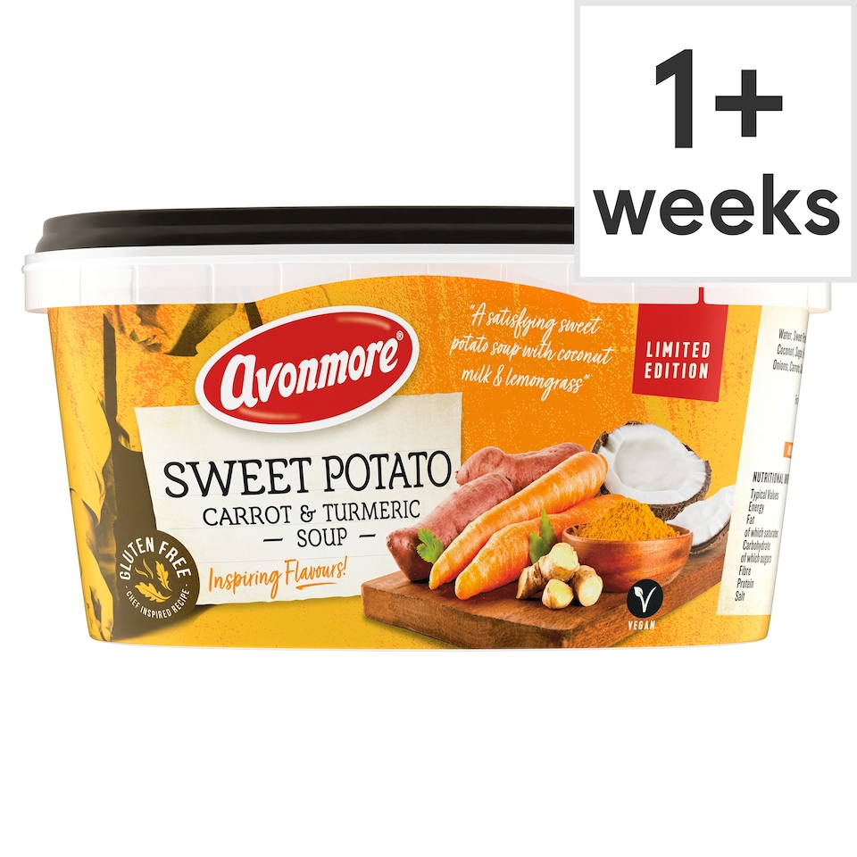 Avanmore Limited Edition Sweet Potato Carrot And Turmeric Soup 400G