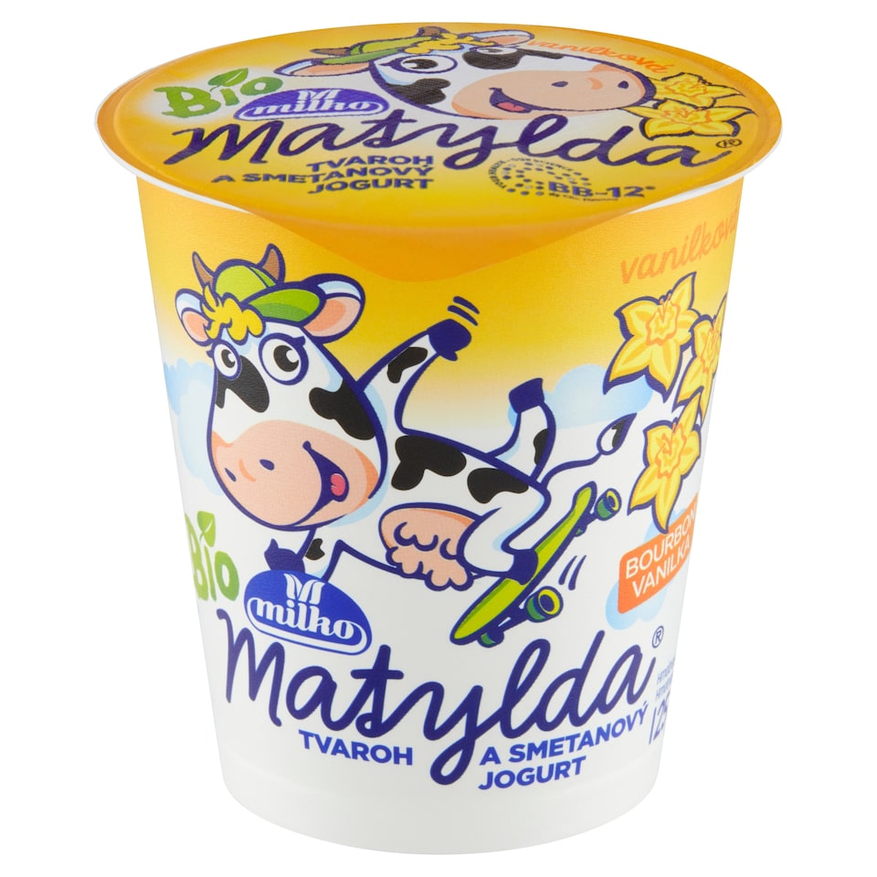 image 1 of Milko Matylda Organic Cottage Cheese and Creamy Yogurt Vanilla 125g