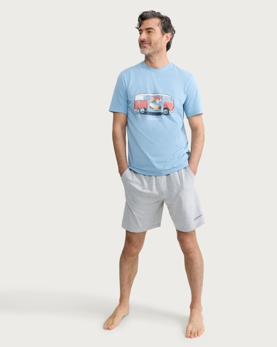 image 1 of Volkswagen Camper Van Pyjama Set in Multi
