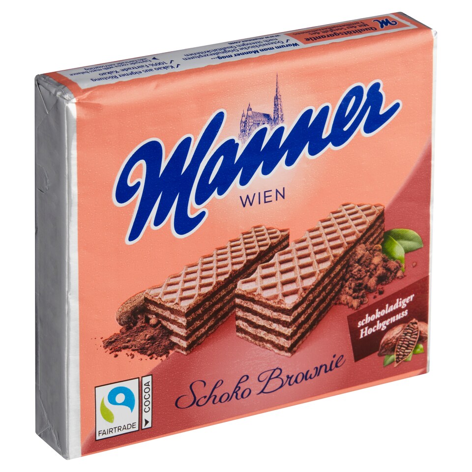 obrázok 1 z Manner Chrumkavé kakaové oblátky s krémovou kakaovou náplňou 75 g