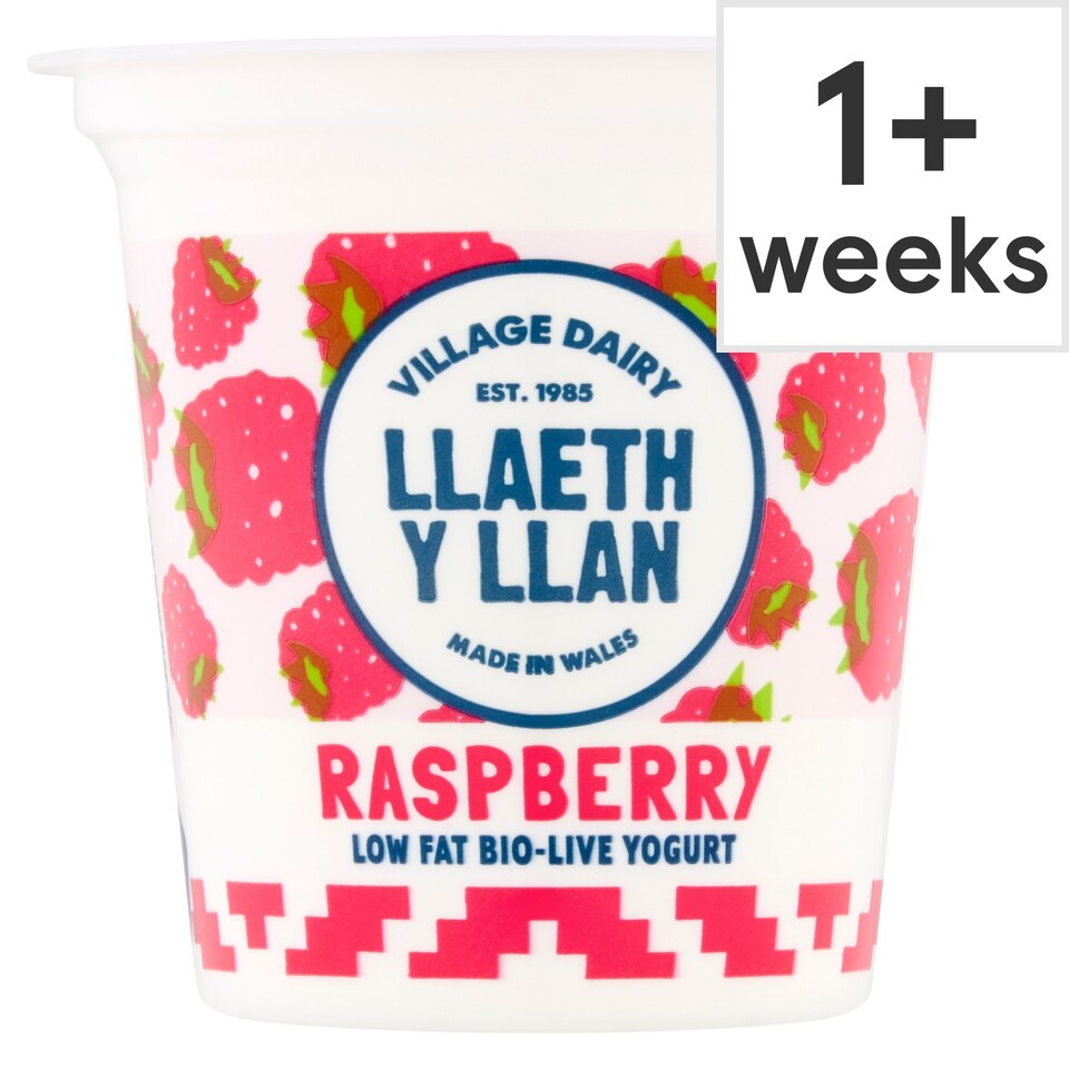 Llaeth Y Llan Low Fat Raspberry Yogurt 125G (L) - Tesco Groceries