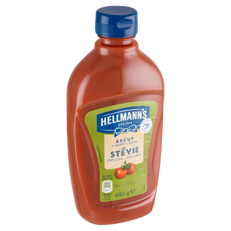 obrázok 1 z Hellmann's Kečup jemný s cukrom a sladidlom glykozidy steviolu 460 g