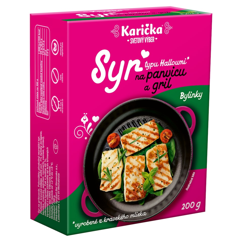 obrázok 1 z Karička Syr na panvicu a gril typu Halloumi Bylinky 200 g