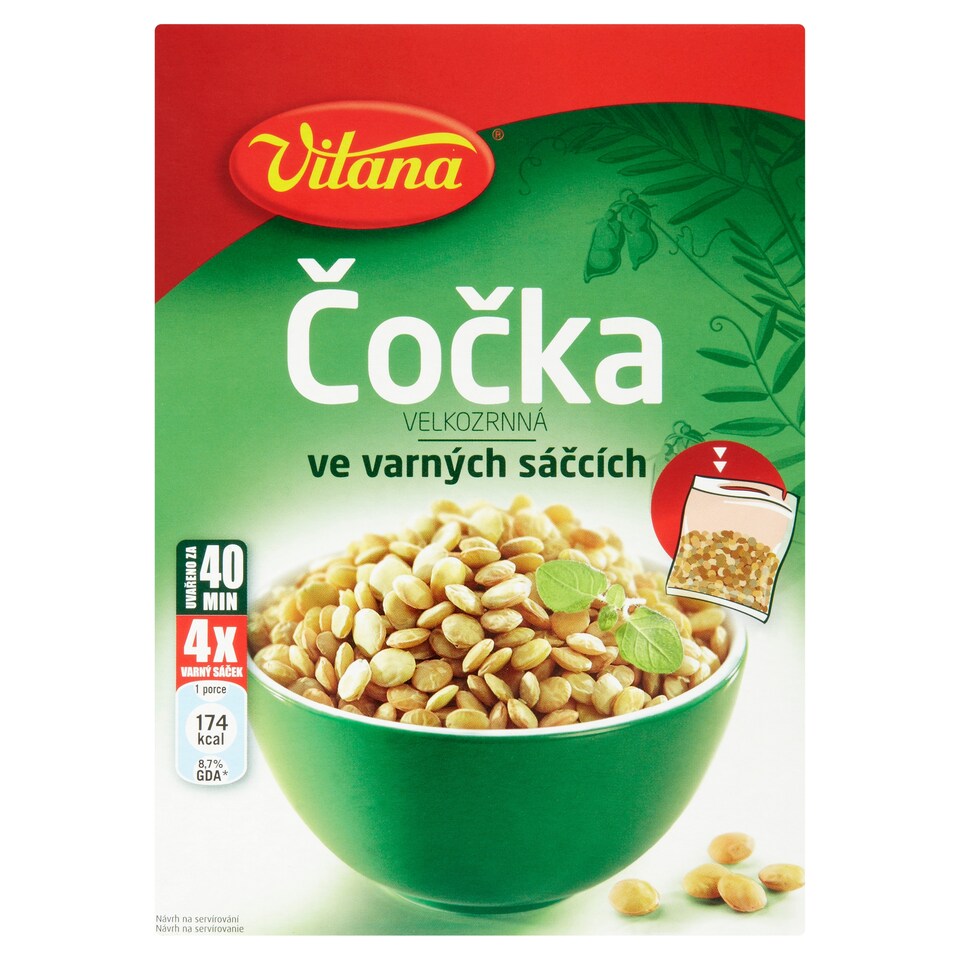 Vitana Čočka velkozrnná ve varných sáčcích 4 x 120g