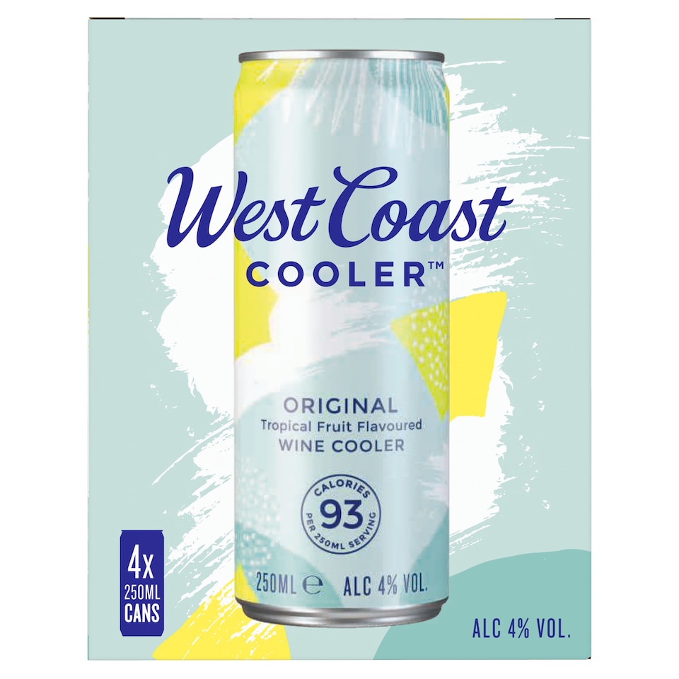 West Coast Cooler Original Tropical 4X250ml