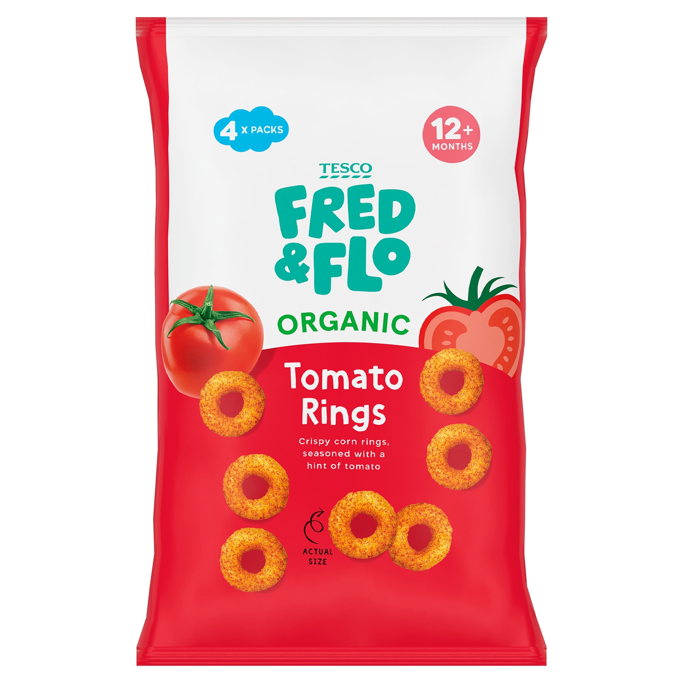FRED & FLO Organic Tomato Rings 4X15g