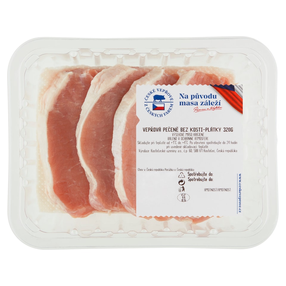 Obrázek 1 pro produkt Vepřová pečeně bez kosti plátky 320g