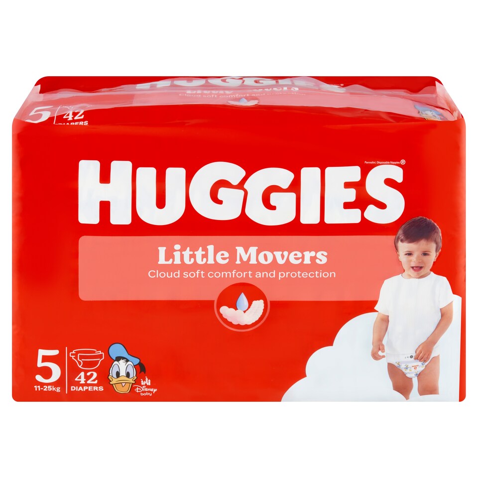image 1 of Huggies Little Movers Diapers Size 5 Children 11-25 kg 42 pcs