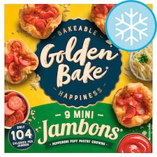 Golden Bake 9 Mini Pepperoni Pizza Jambons 315G