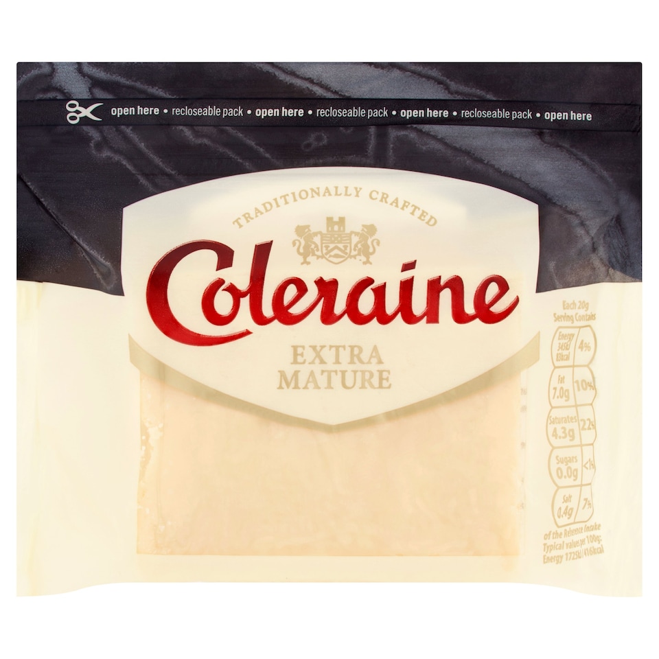 Coleraine Extra Mature Cheddar Cheese 200 G
