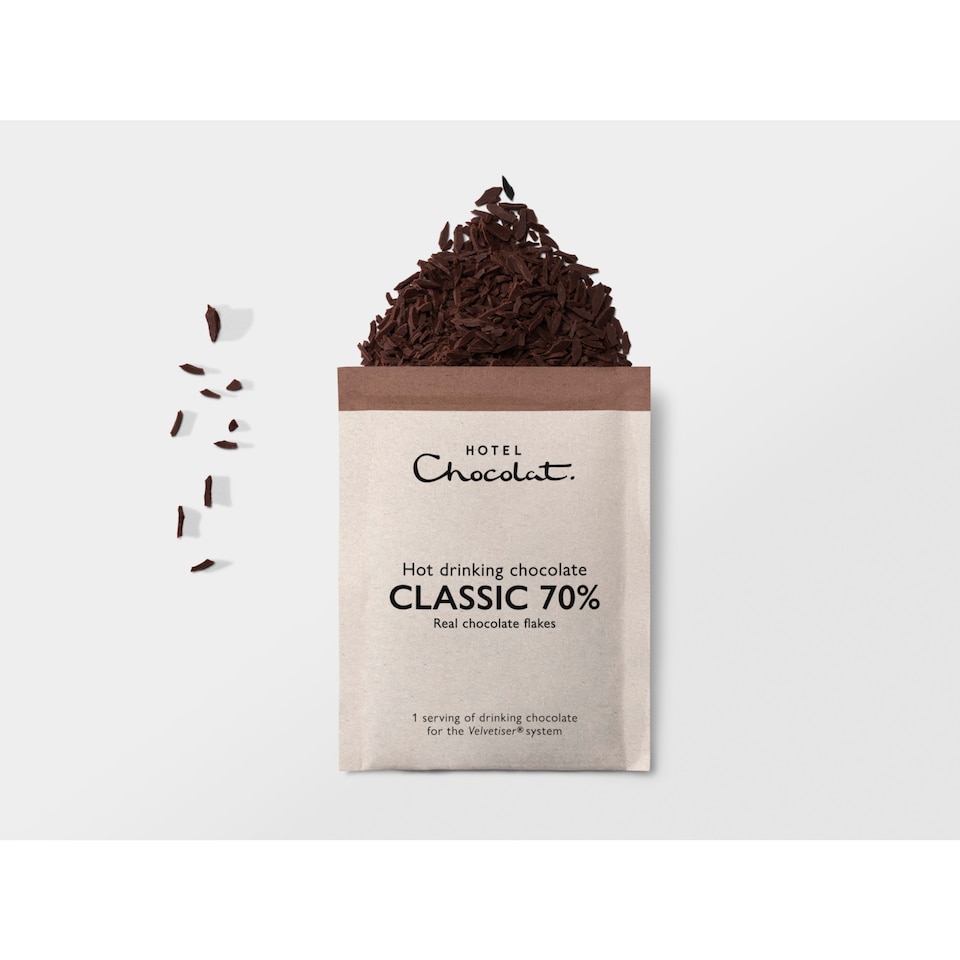 image 1 of Hotel Chocolat Hot Drinking Chocolate Classic 70% 5 x 31g