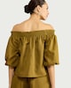 image 5 of The F&F Edit Lyocell Blend Bardot Co-ord Top in Olive