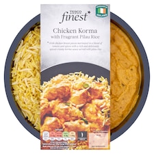 Tesco Finest Chicken Korma And Pilau Rice 450G