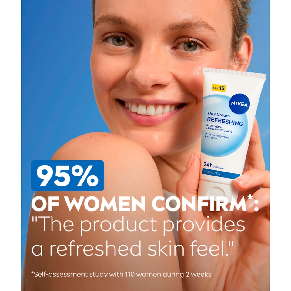 image 1 of NIVEA Refreshing Day Cream Moisturiser SPF15 Normal Skin 50ml