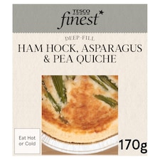 Tesco Finest Ham Hock Asparagus & Pea Quiche 170g