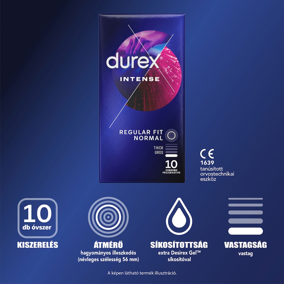 Durex Intense óvszer 10 db 1. kép