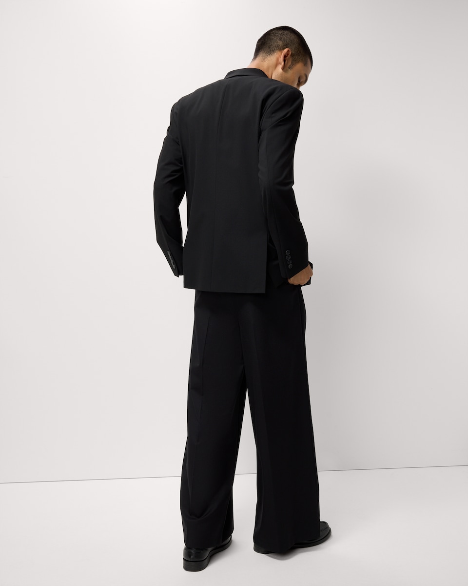 image 1 of F&F Tailored Fit Double Breasted Formal Suit Jacket in Navy