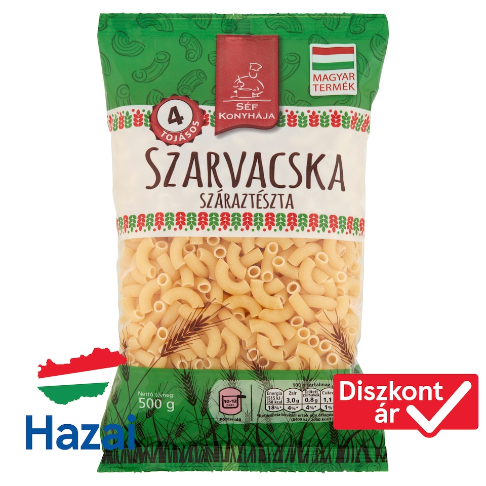 Séf Konyhája szarvacska 4 tojásos száraztészta 500 g