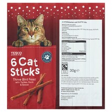 T. 6 cat sticks 3 Bird Feast 30g