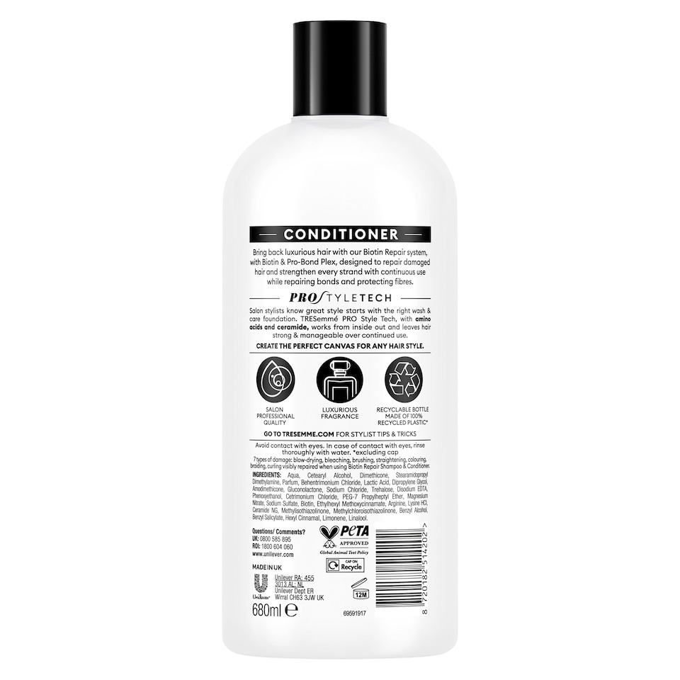 image 1 of Tresemme Biotin Repair Conditioner 680Ml