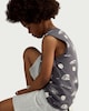image 1 of F&F Boys Pure Cotton Printed Oversized Fit Vest in Grey