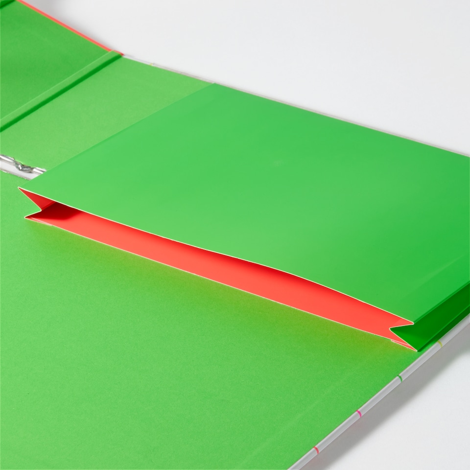 image 1 of Paperchase Neon Grid Lever Arch File