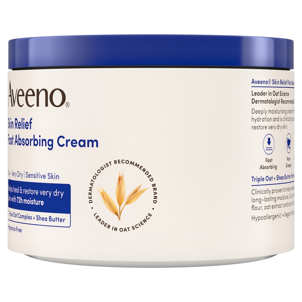 image 1 of Aveeno SKN REL Fast Absorbing Cream 400ml